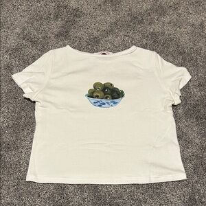 Lisa Says Gah Alex Tee- Olive Bowl Design